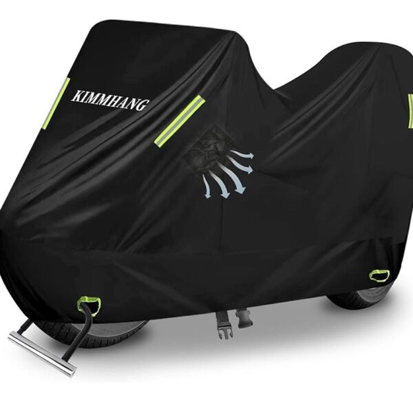 【新品】 バイクカバー 防水 厚手 ブラック 耐熱 バイク 大型 バイク用車体カバー XXLサイズ XXL
