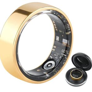 【新品】 スマートリング 健康管理 スマート指輪 Android iPhone 対応 磁気充電 睡眠記録 12号 円周67.5mm