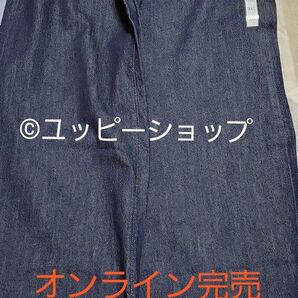 ★完売商品★ 新品GUミドルライズワイドジーンズ 丈標準 ネイビー3XLサイズ