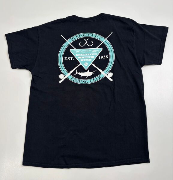 Columbia PFG Tシャツ ブラック コロンビア 半袖Tシャツ メンズ Lサイズ バックプリントTシャツ