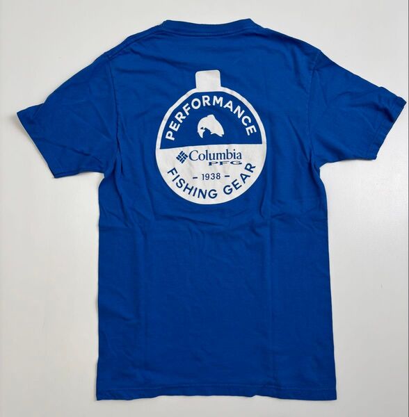 メキシコ製 Columbia コロンビアPFG フィッシングギア Tシャツ ブルー コロンビア メンズ Tシャツ