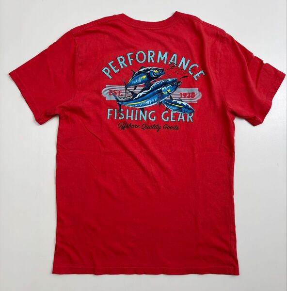 Columbia コロンビア Performance Fishing Gear Tシャツ レッド 半袖Tシャツ メンズ