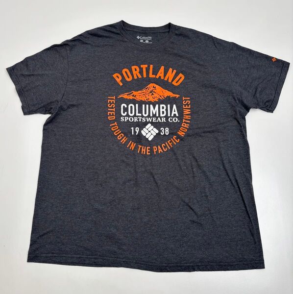 メキシコ製 Columbia コロンビア Tシャツ 速乾 メンズ XXL グレー アウトドア ビッグサイズ
