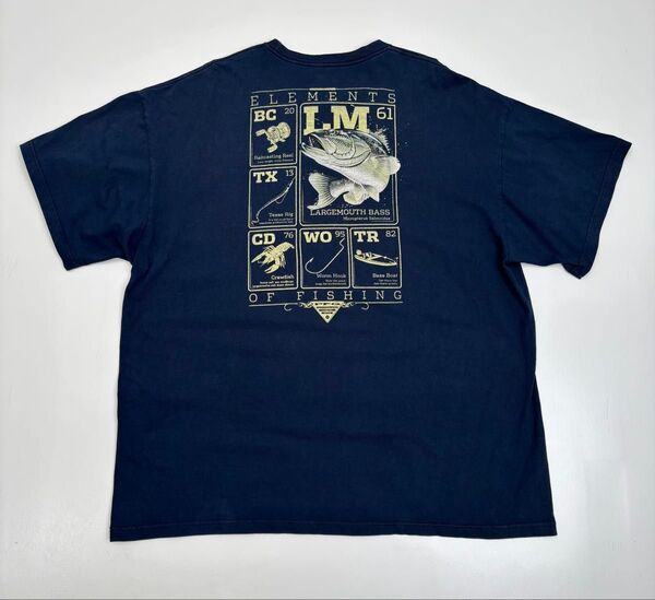 コロンビア コロンビアPFG Tシャツ PEG LEG Elements of Fishing メンズ XXL ネイビー