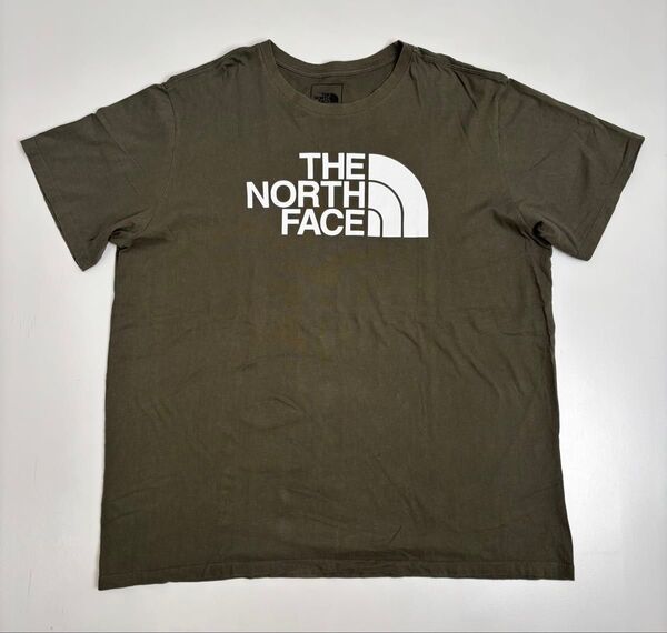 THE NORTH FACE ノースフェイス Tシャツ ハーフドームTシャツ カーキ メンズ XXL ビッグサイズ アウトドア