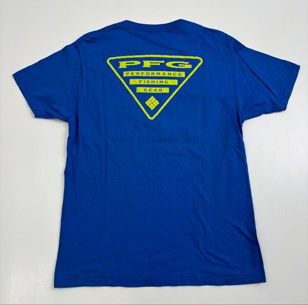 Columbia Tシャツ ブルー MサイズColumbia コロンビア バックプリント 半袖シャツ メンズ M アウトドア