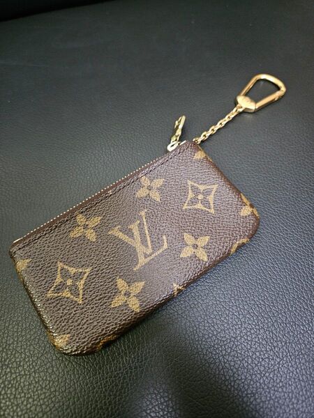 【美品】ルイ・ヴィトン モノグラム ポシェット クレ キーホルダー付