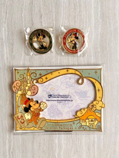 【未開封】東京ディズニーランド ディシー ピンバッジ 写真立てセット