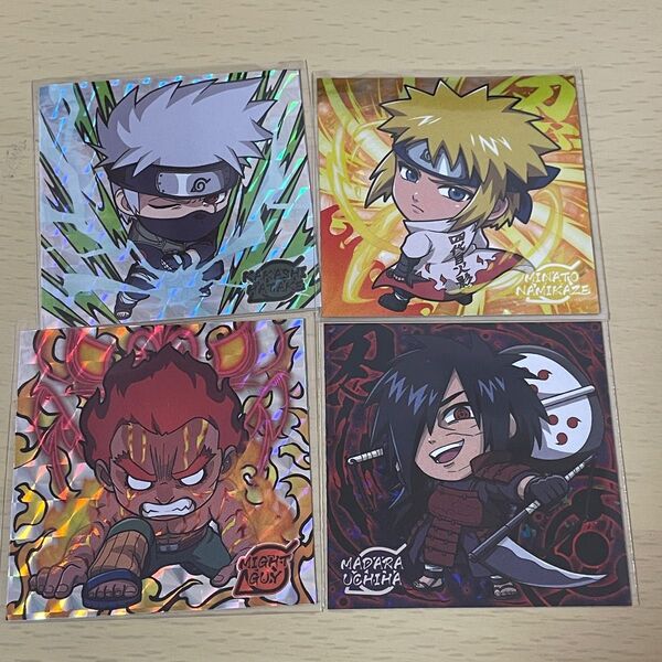 NARUTO シールウエハースカカシ ガイ ミナト マダラ