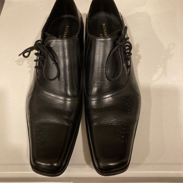 KATHARINE HAMNETT LONDON 紳士靴 25.5cm ブラック