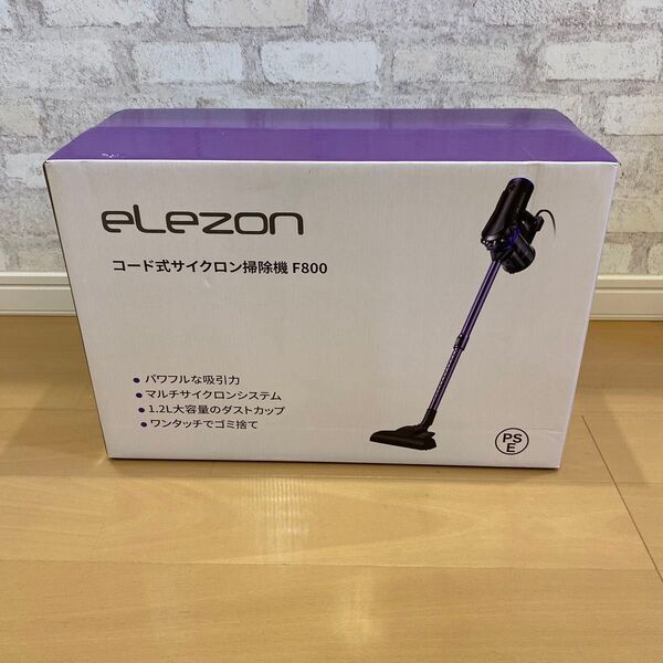 新品 ELEZON F800 コード式掃除機 スティッククリーナー ハンディクリーナー