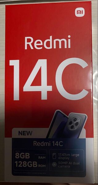 新品 Redmi 14C 4/128GB ブラック SIMフリー グローバル版 ミッドナイトブラック Xiaomi