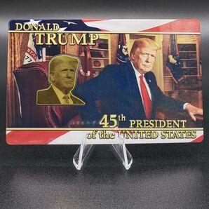 ☆第45代・第47代アメリカ合衆国大統領『ドナルド・J・トランプ』 カード型 金貨 純金 1/500 オンス COA付