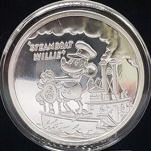 ☆訳あり品 限定10000枚! 高浮彫り 2024年 フィジー 蒸気船 ウイリー 大型 銀貨 1 オンス 純銀 カプセル入