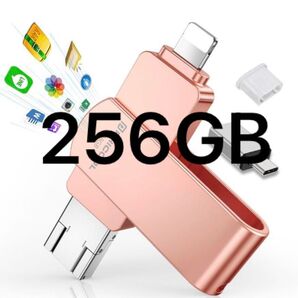4 in1 usbメモリ【アプリ不要 アルバムから直接保存出来 】 フラッシュメモリ IOS/Android/PC 256GB