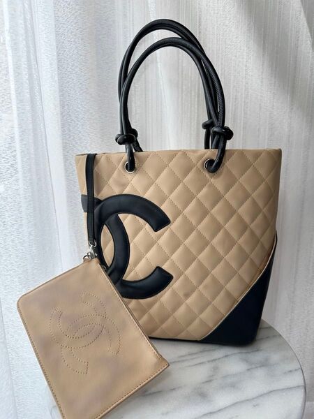 CHANEL シャネル カンボンライン トートバッグ ココマーク ロゴ