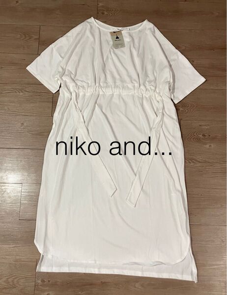 【未使用】ニコアンド ロングワンピース 半袖ワンピース