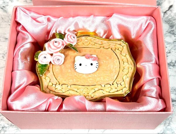 サンリオ sanrio ハローキティ HELLO KITTY ジュエリーボックス 陶器 アクセサリーケースピンク レア キティ