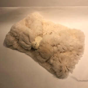 FURLA Furla Rex fur snood ivory 