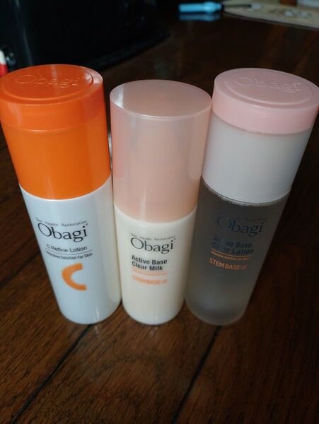 Obagi シリーズ リファイン、アクティブベースクリアローション150ml クリアミルク120ml