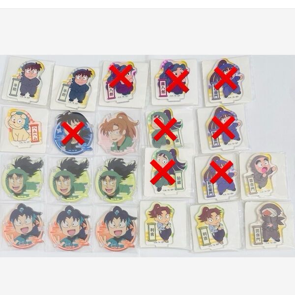 忍たま アクリルステッカー アクリミニ きり丸 土井半助 善法寺伊作 七松小平太 利吉 雑渡 尊奈門