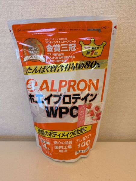アルプロン ホエイプロテイン WPC ストロベリー 風味 900g
