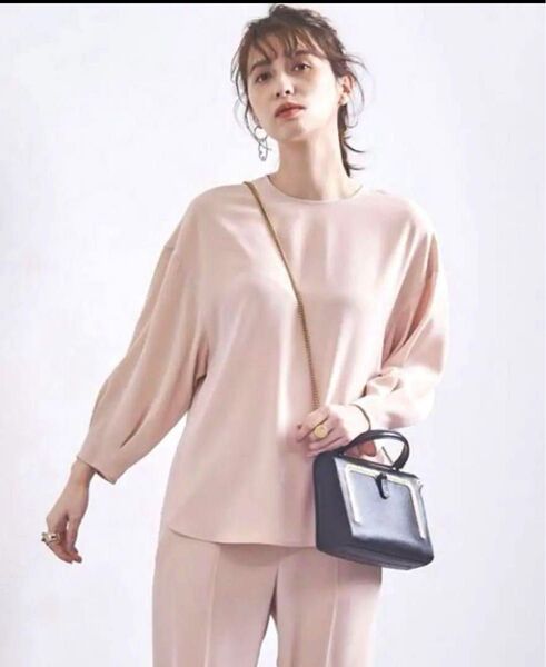 UNITED ARROWS タックスリーブ ブラウス ピンク