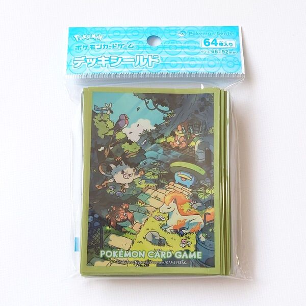 新品 ポケモンカードゲーム デッキシールド つながるせかい ひみつのかいだん ポケカ スリーブ