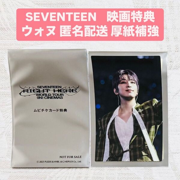 SEVENTEEN RIGHT HERE 映画 特典 ステッカー ウォヌ
