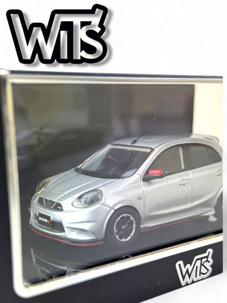 WiT’sウィッツ 1/43 日産 マーチニスモS ブリリアントシルバー ミニカー NISSAN