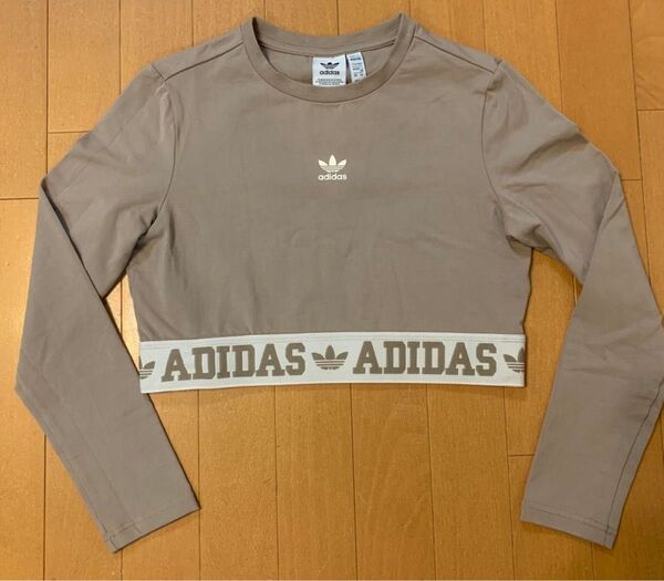 adidas Originals アディダス 長袖Tシャツ ロンT ショート丈 クロップド丈 2XL 人気 完売 廃盤品 美品