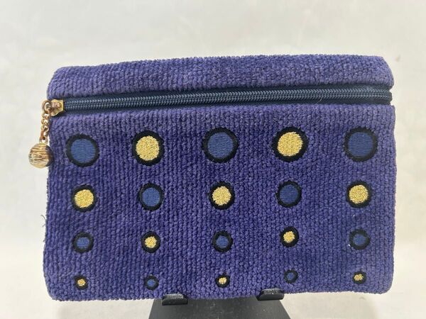 フェイラー ポーチ 小銭入れ コインケース 小物入れ コスメピーチ ネイビー