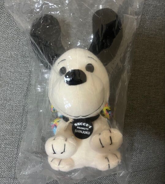 新品スヌーピータウンショップ新宿店限定レトロンズ レトロ柄リボン ぬいぐるみ