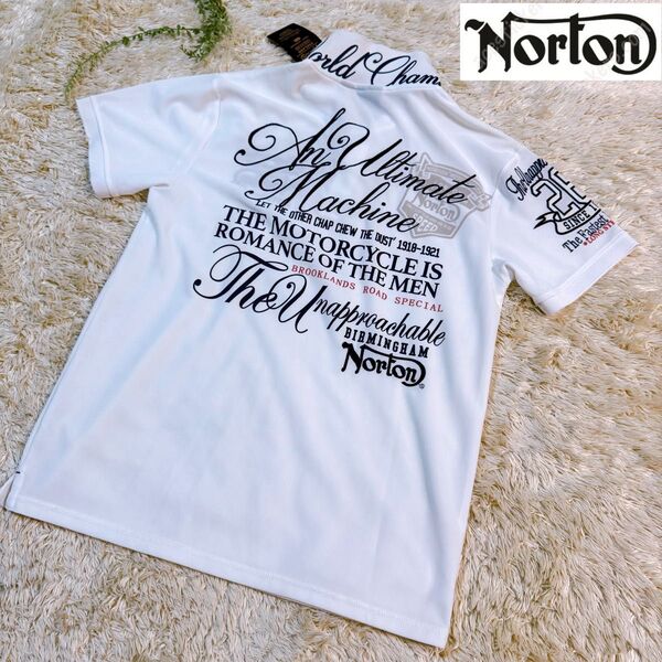 【新品タグ付】Norton ノートンゴルフ ゴルフシャツ ポロシャツ XL