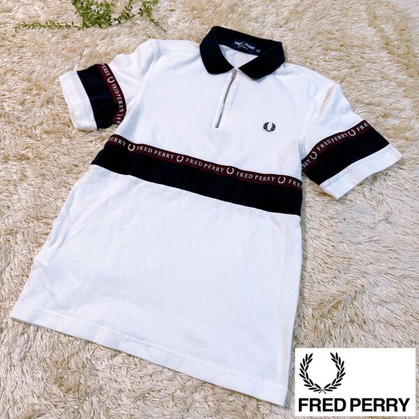 【美品】FRED PERRY フレッドペリー ポロシャツ シャツ 半袖 XS
