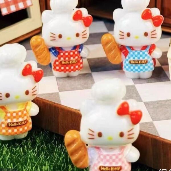売り切れ立体デコパーツ 4種セット パン屋さん