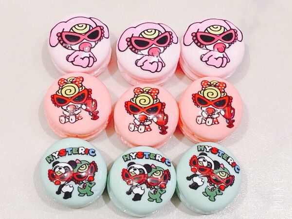 ヒスミニ マカロンデコパーツ 9個セット