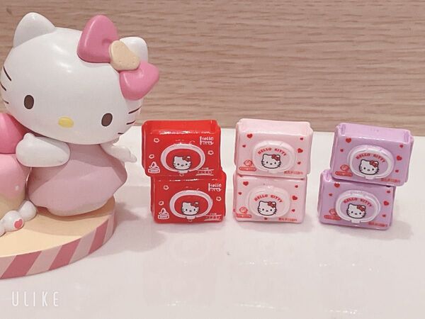 ウェットティッシュ デコパーツ 6個セット