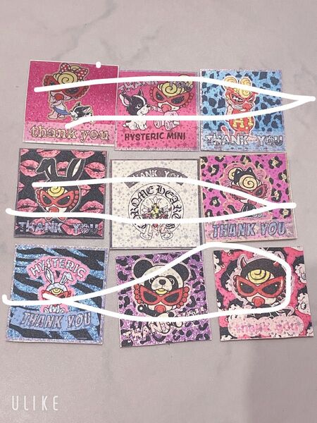 ヒスミニ サンキューキラキラステッカー グリッターコート 9種セット