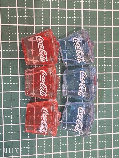 コーラ 2色6個セット デコパーツ キラキラ