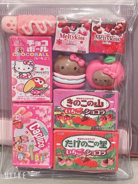 つめつめパック デコパーツ ピンク