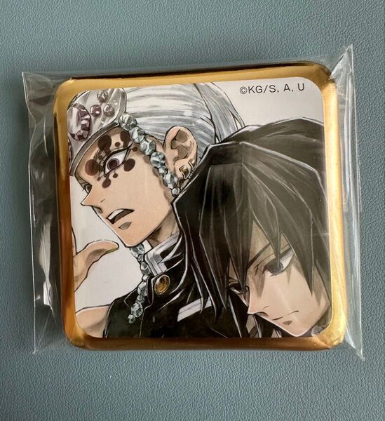 鬼滅の刃 ダイニング お楽しみくじ スクエア缶バッジ 宇髄&義勇
