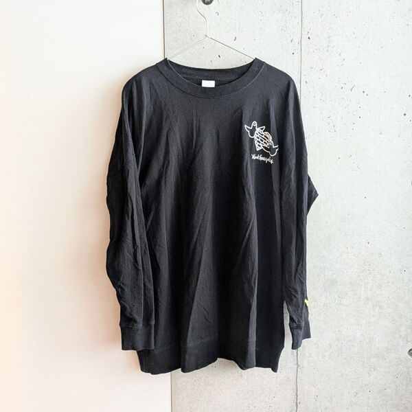 Mark Gonzales ビッグシルエット背面BIGプリント 長袖T ブラック