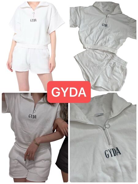 【セット売り】GYDA ジェイダ ロゴハーフジップ セットアップ