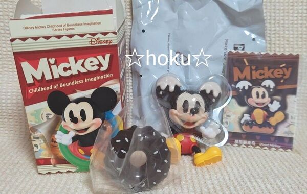 POP MART ミッキー ディズニー ポップマート フィギュア ドーナツ 人形 カード付き