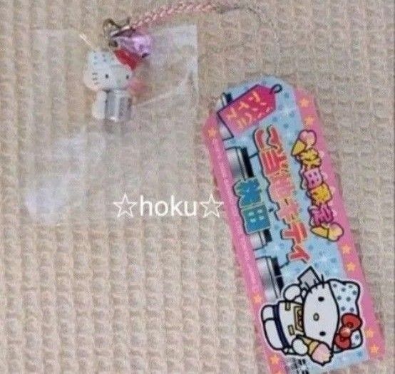 サンリオ 秋田限定 ご当地 ハローキティ 根付け ストラップ ババベラアイス 根付 ご当地キティ ババヘラアイス レア