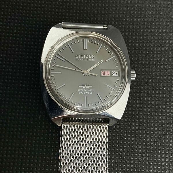 シチズン カトラス オートデーター 27石自動巻き クッションケース AUTOMATIC