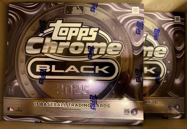 MLB 2025 Topps Chrome Black Baseball Hobby 新品 未開封 2BOX