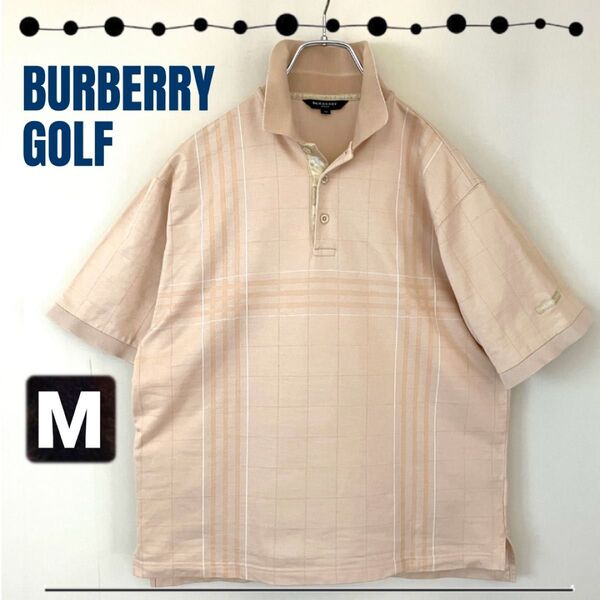 バーバリーゴルフ★ノバチェック柄ポロシャツ★BURBERRY GOLF★NOVACHECK★三陽商会★メンズM