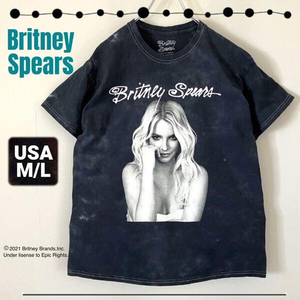 ブリトニースピアーズ/Britney Spears★オフィシャル/2021★タイダイ染めTシャツ★USAメンズM/L